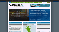 Desktop Screenshot of falseeconomy.org.uk
