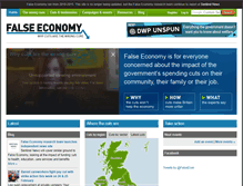 Tablet Screenshot of falseeconomy.org.uk